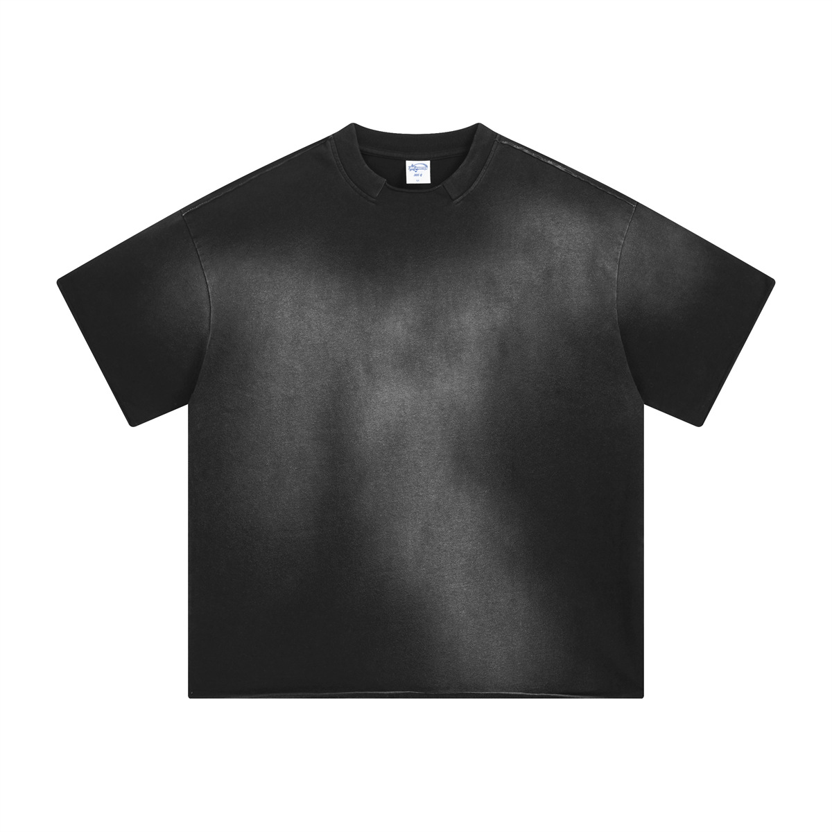 Chain tide hombre verano 2026 marca de lavado transfronteriza hombre manga corta teñido por pulverización pantalones cortos retrógrados hombre manga corta set