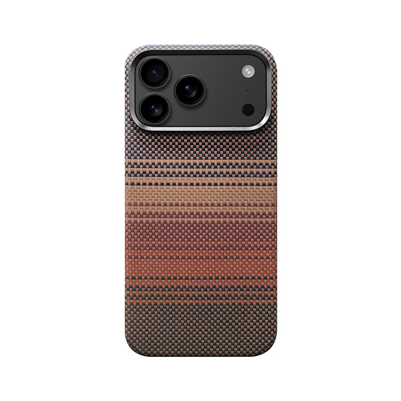 适用苹果17Air凯夫拉手机壳iphone17Promax芳纶纤维17磁吸保护套|undefined
