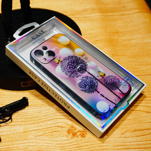 Universal mobile phone case packaging box Tiandi cover Apple universal mobile phone case packaging white gift box paper box