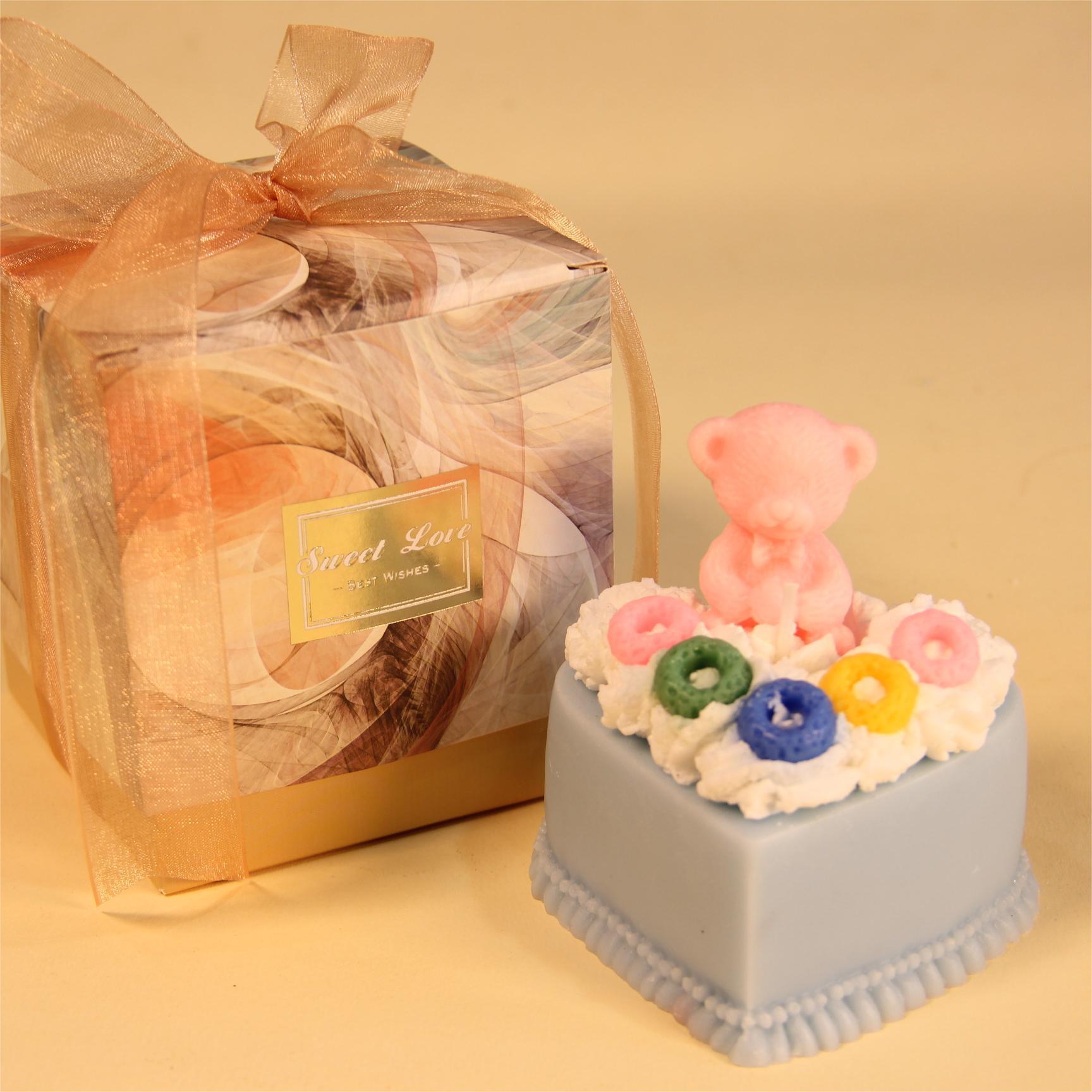 INS crema pastel de fresa aromaterapia vela galleta cumpleaños nicho avanzado regalo creativo romántico dormitorio caja de regalo