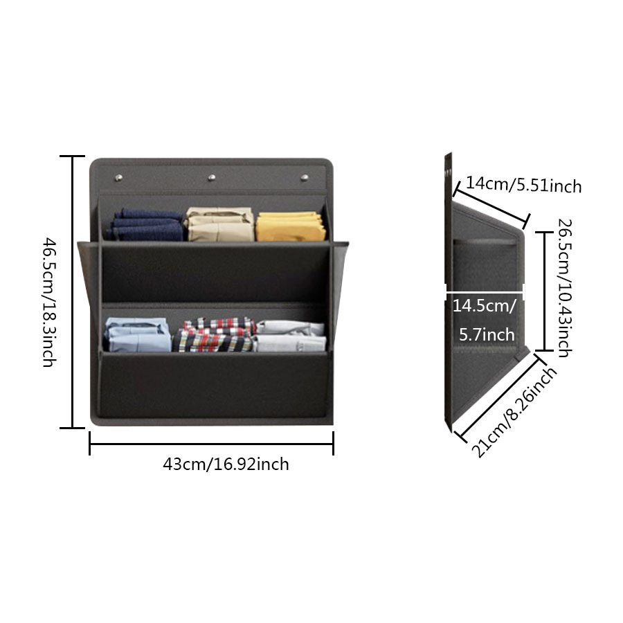 Door storage shoe bag RV wall mounted door shoe sundries storage bag fabric storage hanging bag_voghion.com