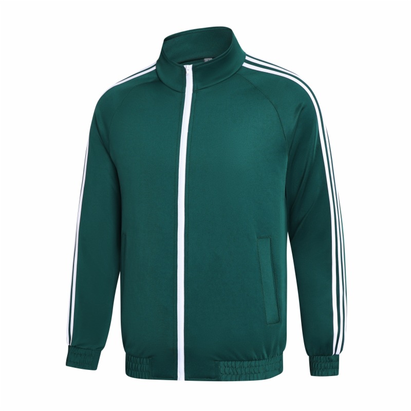 Primavera y otoño pareja chaqueta deportiva casual uniformes escolares para hombres y mujeres corren chaqueta de fitness de tres barras chaqueta transfronteriza