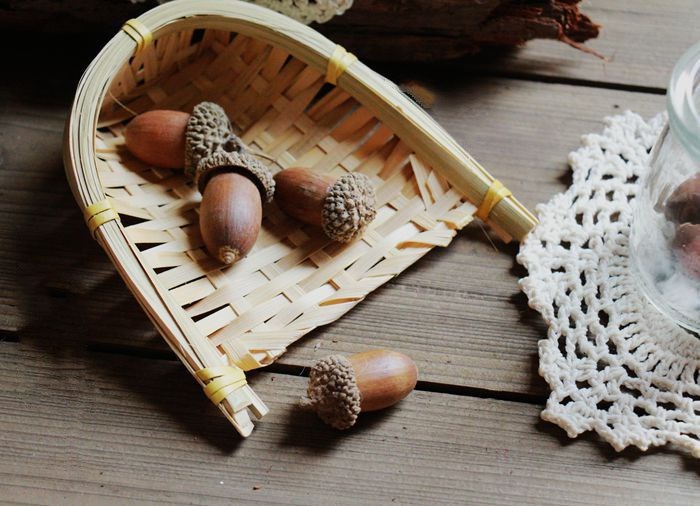 森系天然ドングリの飾り手作りのドライフラワーのペンダント