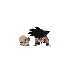 七龍珠戰鬥版武道會小悟空手辦盒裝雙頭雕可換七龍珠手辦