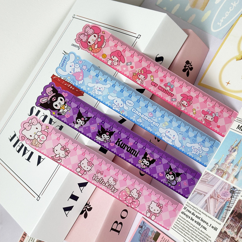 サンリオ高見え漫画かわいい定規アクリルガールハート定規学習文具定規学生ギフト|undefined