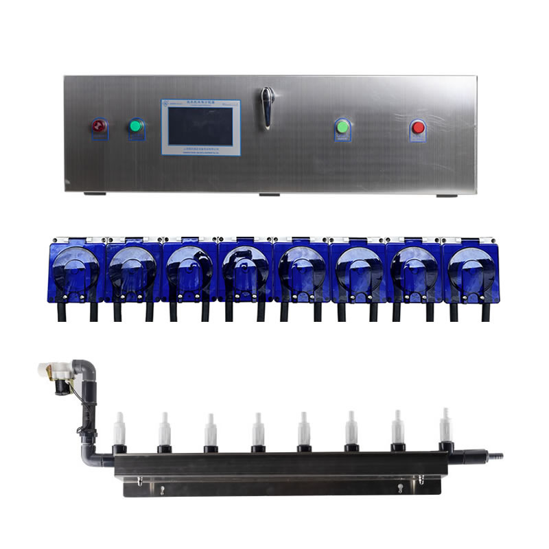 上海昌剑商用洗衣机液体自动蠕动泵电脑一拖四液体分配器