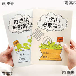 植物记录本苗圃黄豆发芽自然角观察土培区水培小学生种植笔记本