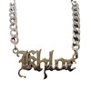 Fashionable necklace with letters stainless steel, accessory suitable for men and women, European style
