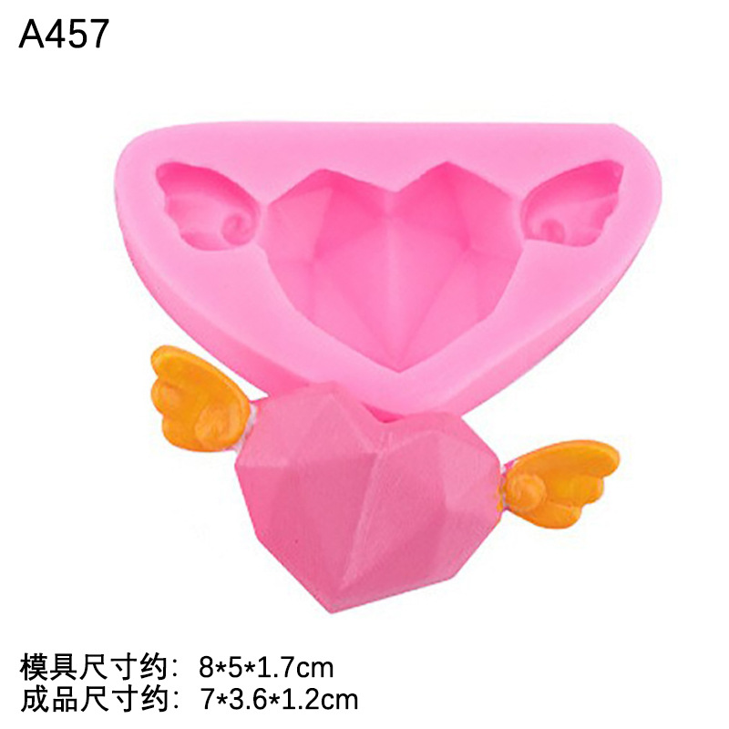 Día de San Valentín amor carta amor te amo carta silicona molde fondant chocolate pastel decoración molde