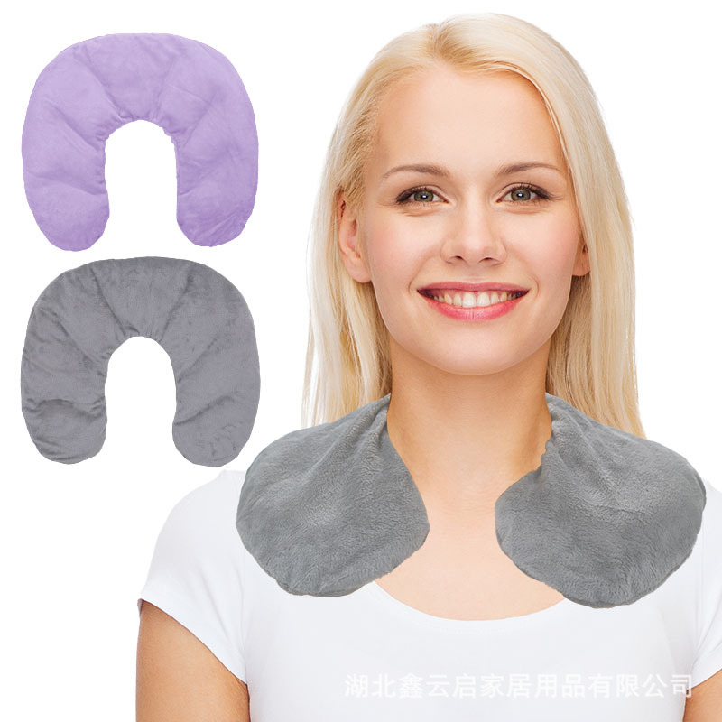 Amazon's Best-Selling Microwave-Heated Neck Scarf with Aromatherapy Neck Heat Pack, Factory Direct Sales and Wholesale, Supports Customization