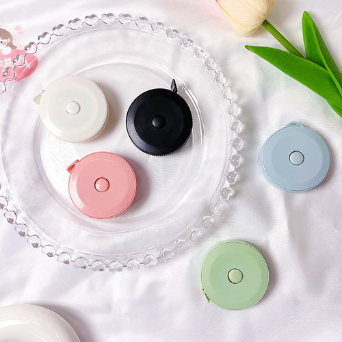 Korean version fresh and cute tape measure cartoon retractable portable mini clothing waist chest hip circumference ruler