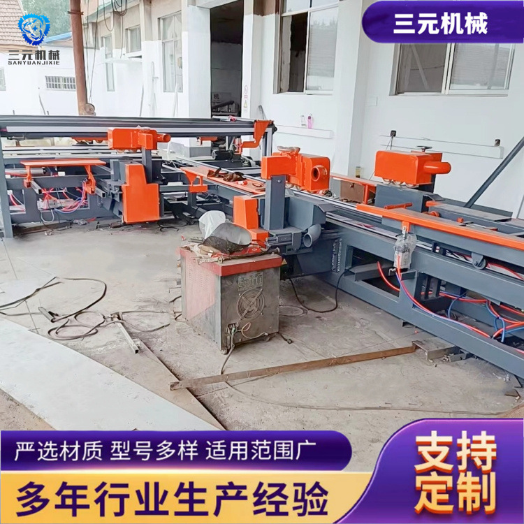 玻镁防火板设备配套四边切割锯 木工胶合板数控锯边机自动码板