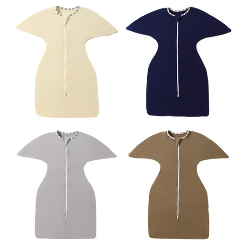 Cross-border baby surrender swaddle, breathable baby anti-jump sleeping bag, cotton baby sleeping bag artifact wholesale