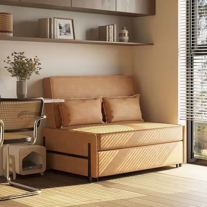 多功能沙发小户型阳台沙发床两用折叠变床单人网红客厅书房科技布