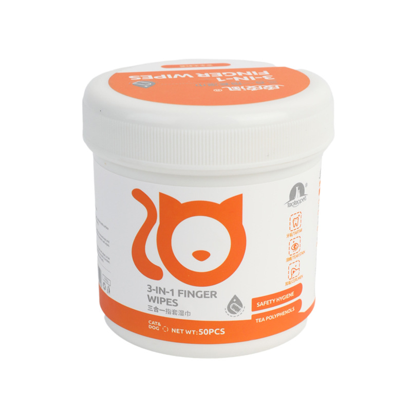 Limpieza de mascotas, cunos para los dedos, limpieza de perros desechable, eliminación del mal aliento, piedras, cuidado bucal de gatos, toallitas para cepillarse los dientes