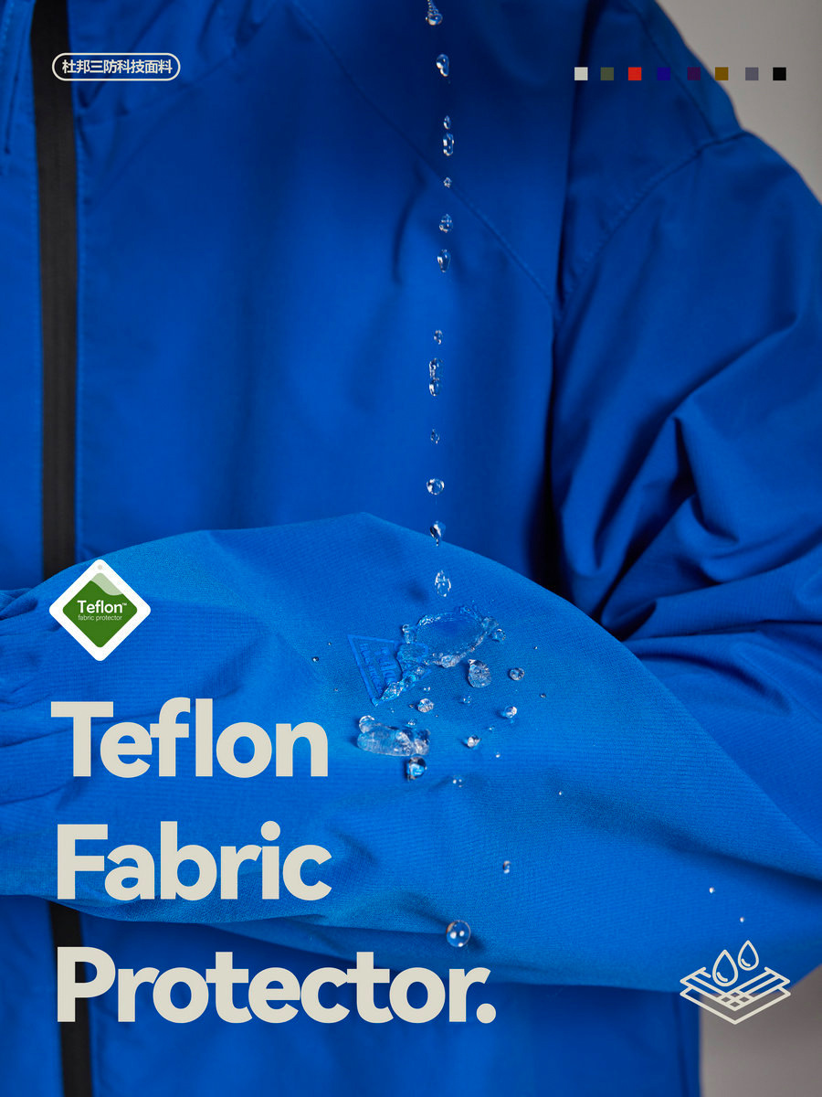 Rumeng DuPont chaqueta de tres pruebas de primavera y otoño chaqueta de camping al aire libre impermeable transpirable montañismo traje pareja color sólido