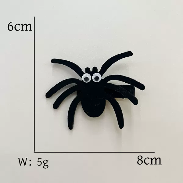 Black spider clip (one)