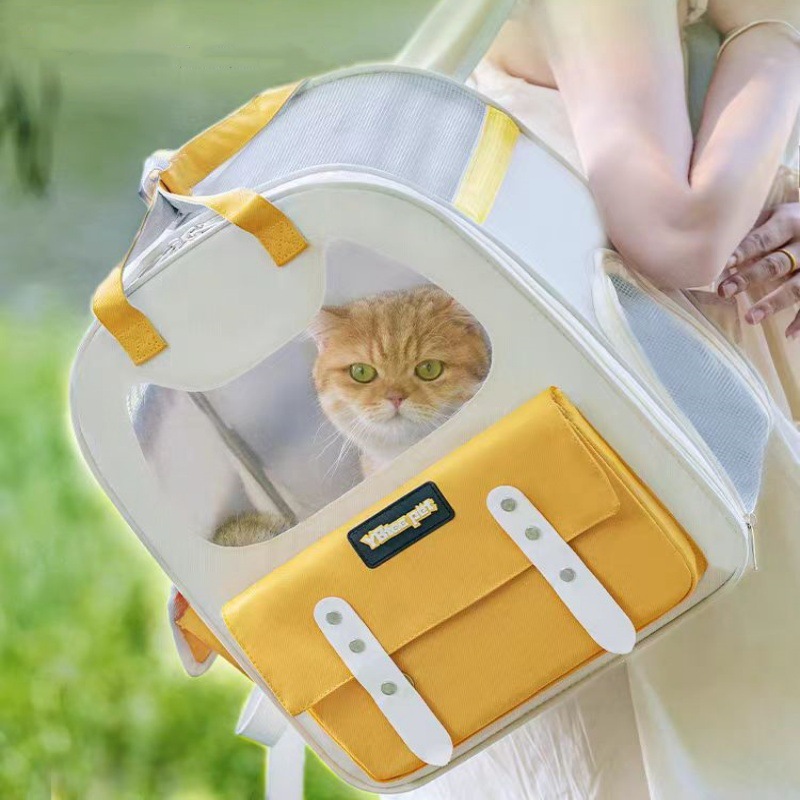 New  Cat for Going Out Portable Shoulder Space Module Large Capacity Breathable Pet Supplies Dog Travel Bag_voghion.com