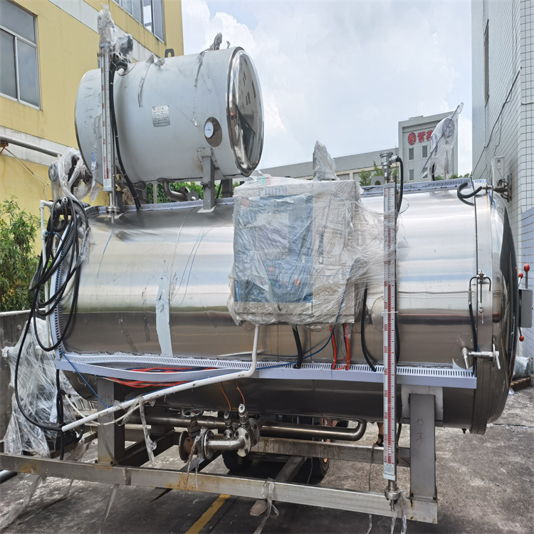 出售出售二手双层水浴蛋制品杀菌锅 麻鸭灭菌锅 鱼制品杀菌锅回收