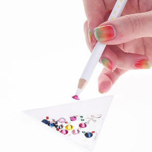 White Dot Drill Pen Crayon Sticky Drill Pen Diamond Dot Drill 17.5cm Nail Art Crayon diy Handmade Jewelry Tools