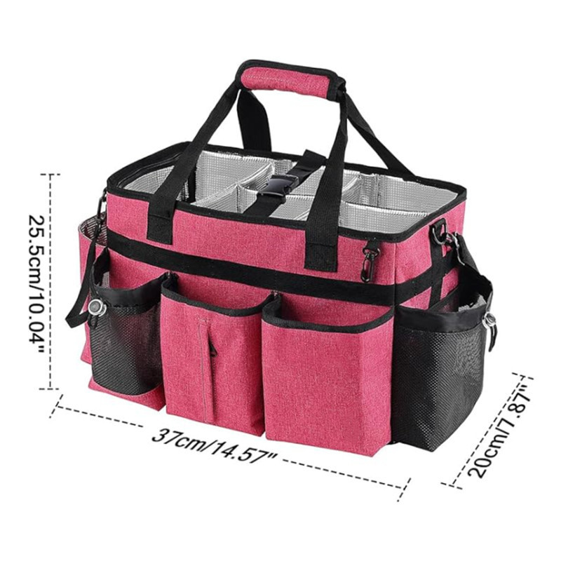 Nuevo kit de limpieza doméstica transfronteriza especial con placa de soporte resistente gran bolsa de limpieza con partición desmontable