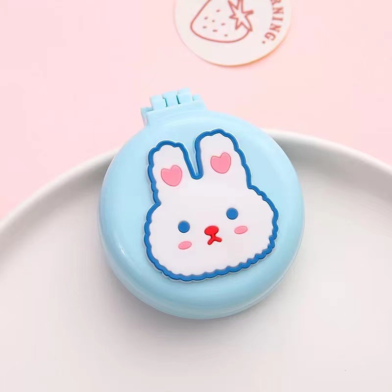 De dibujos animados integrado mini peine plegable cojín de aire peine portátil chica abrigo de aire masaje peine macaron peine venta al por mayor