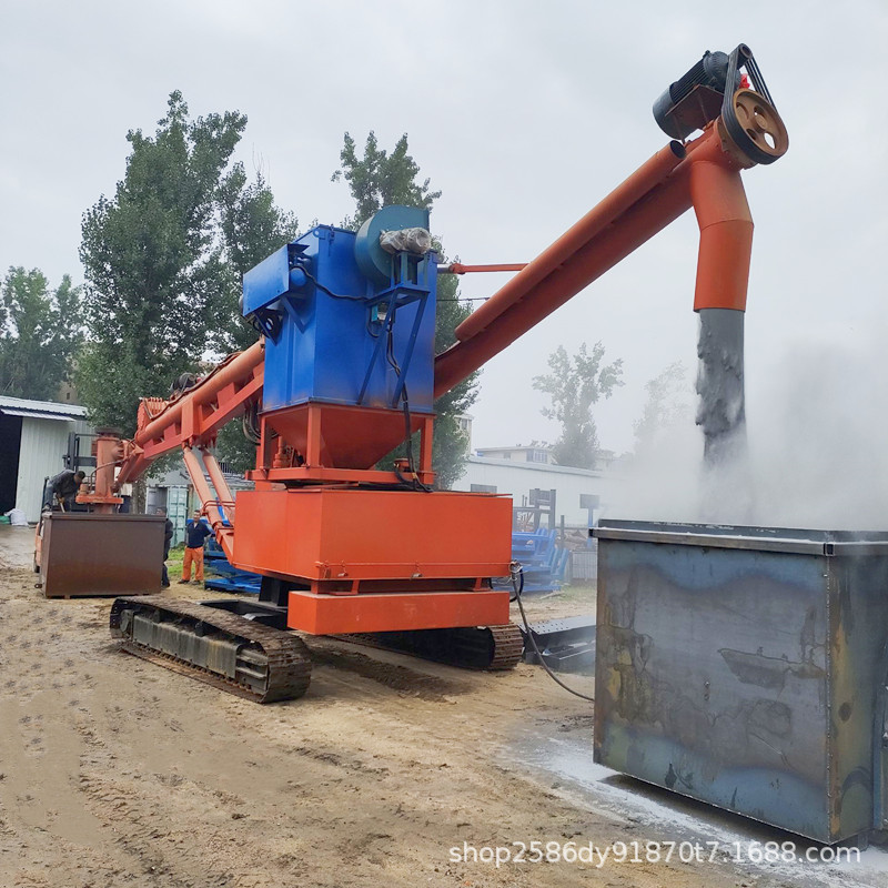 粉煤灰出库螺旋装灰机 遥控行走式大型蛟龙输送机 码头卸船机