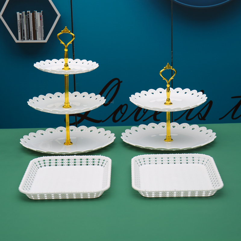 Fiesta de cumpleaños de postres estante de exhibición mesa de comida fría mesa de té bandeja de pasteles de bocadillos estante de postres de boda decoración