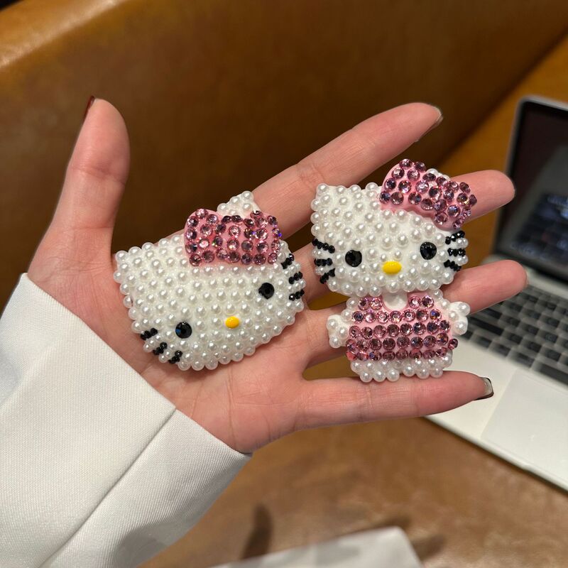Cartoon Pearl Big-Head Kt Mobile Phone Case DIY Cute Accessories Suitable for Apple, Huawei, Xiaomi Cartoon Pearl Big-Head Kt Mobile Phone Case DIY Cute Accessories Suitable for Apple, Huawei, Xiaomi