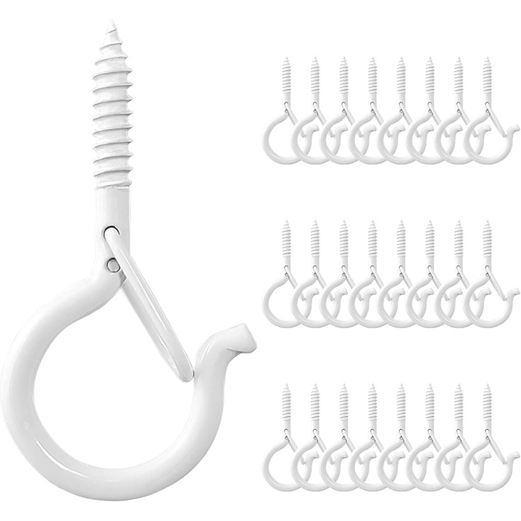 Outdoor string light screw hook