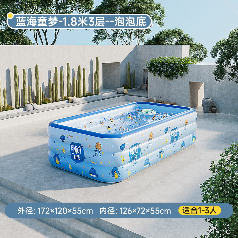 Inflatable swimming pool, 1.8meter, 3 floors