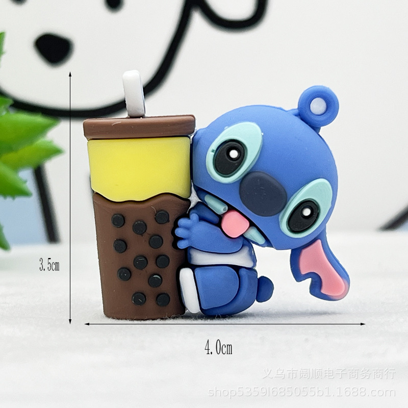 Llavero Stitch Llavero Colgante pequeño Etitch Llavero Stitch Colgante de muñeca Bolsa de coche Accesorios