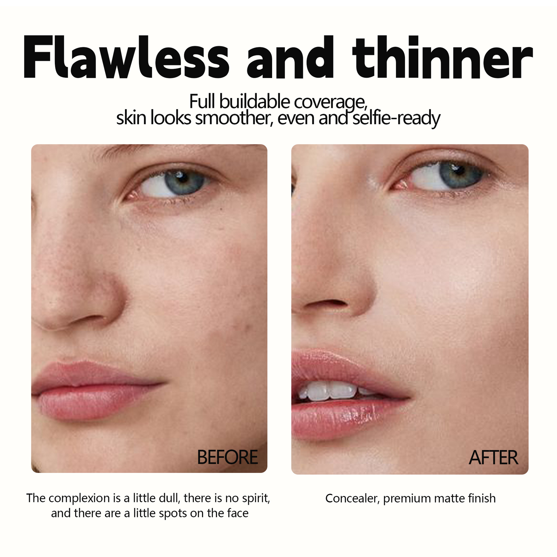 SHCOETY Moisturizing Concealer Oil-Control Foundation is easy to apply and does not fade, providing a long-lasting, clear and transparent nude makeup look. BB Cream is available for cross-border use undefined