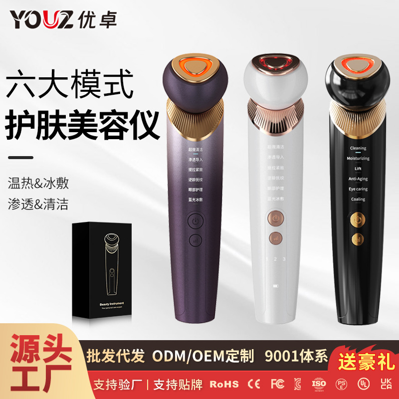 Manufacturer's Home Beauty Equipment Facial Massage Cleansing Nasolabial Folds Lifting and Tightening Facial Import and Export Device Ice Compress