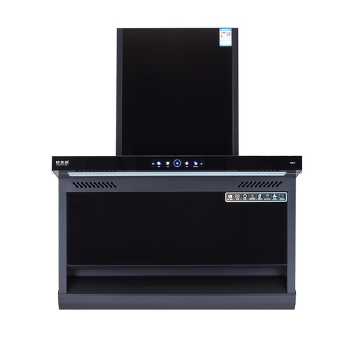 Induction Range Hood with Powerful Home Extraction, European Side-Suction 7-Character Shape, Touch-Automatic Oil-Cleaning Kitchen Appliance