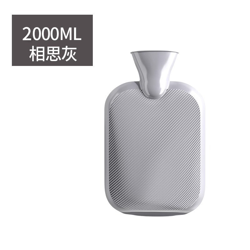 Bolsa de agua caliente inyección de agua caliente estómago caliente bolsa de agua caliente mano caliente para estudiantes de estómago pelusa de silicona de compresión caliente un cabello