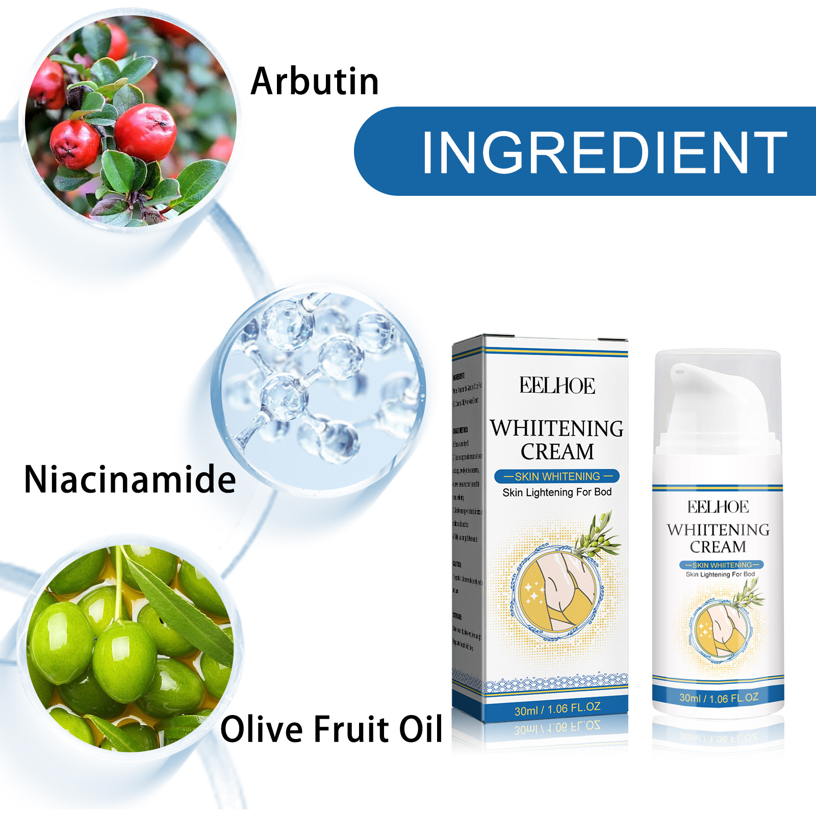 EELHOE Whitening Cream for Underarm Joint Arm Brightening, Skin Softening, Moisturizing, Whitening, and_voghion.com