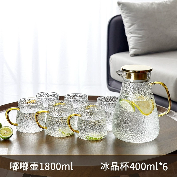[嘟嘟壶1800ML+冰晶杯6只]