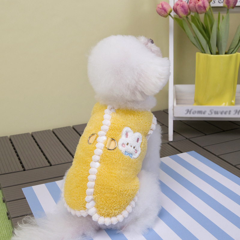 宠物服装小型犬狗衣服猫咪秋冬保暖舒适新款批发25雪尼尔绒背心|undefined