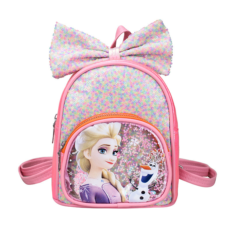 Mochila de niños nueva moda de dibujos animados bolsas de sequillas de viaje mochila pequeña mochila de niñas bolsas de princesa encantadoras