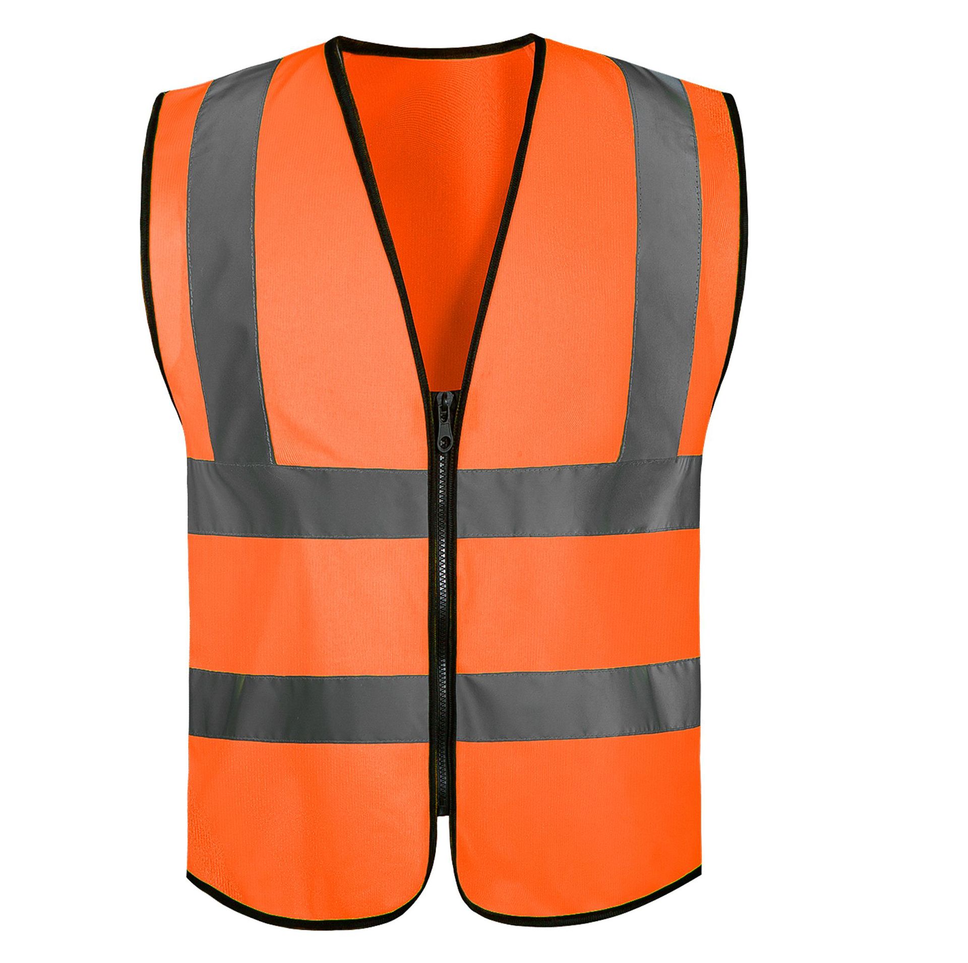 Estilo de cremallera de cuatro canales * naranja fluorescente