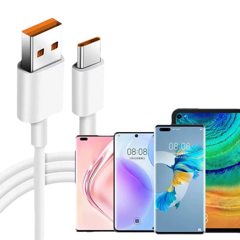 Оптовый кабель мобильного телефона с супербыстрой зарядкой для Type-C Huawei и Apple, USB кабель для зарядки