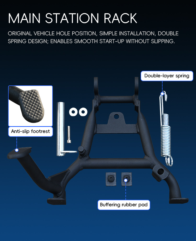 Suitable for Honda NX400 crash guards, anti-fall protection, upper and lower bumpers, main stand, rear rack, side bag modification