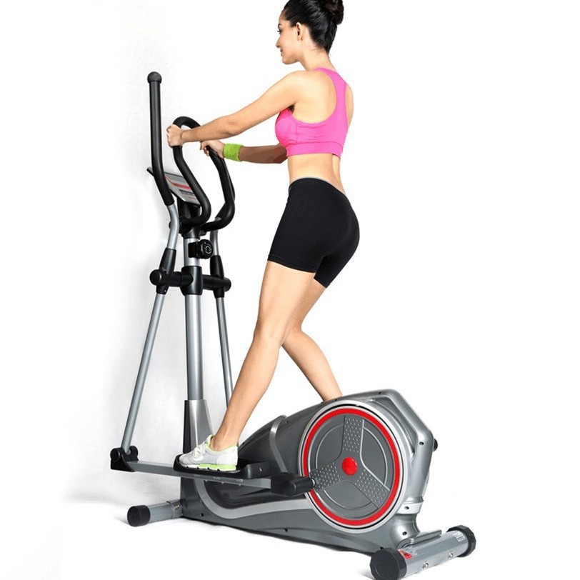 Máquina elíptica pequeña máquina de ejercicio silenciosa carrera dinámica bicicleta deportiva reluctancia caminante