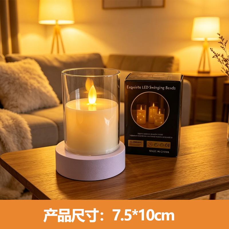 Velas electrónicas LED lámpara de vela de simulación boda festivales de carga vela diseño accesorios adornos de atmósfera lámpara personalizada