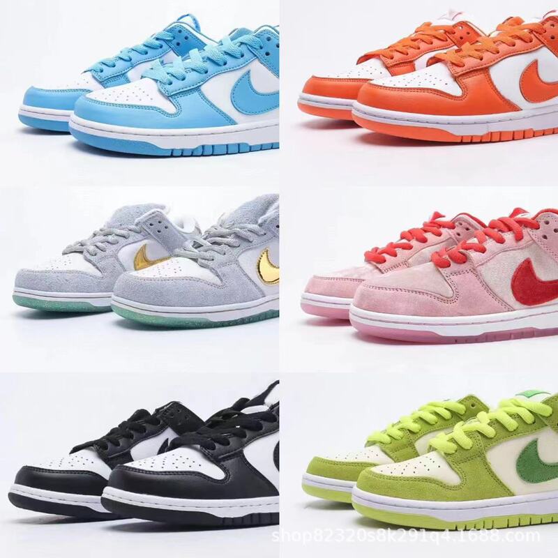 Putian Shoes DUNK High Version University Blue Zijin Lakers Black and White Panda SB Series Low-top Sports Board Shoes for Men and Women Putian Shoes DUNK High Version University Blue Zijin Lakers Black and White Panda SB Series Low-top Sports Board Shoes for Men and Women