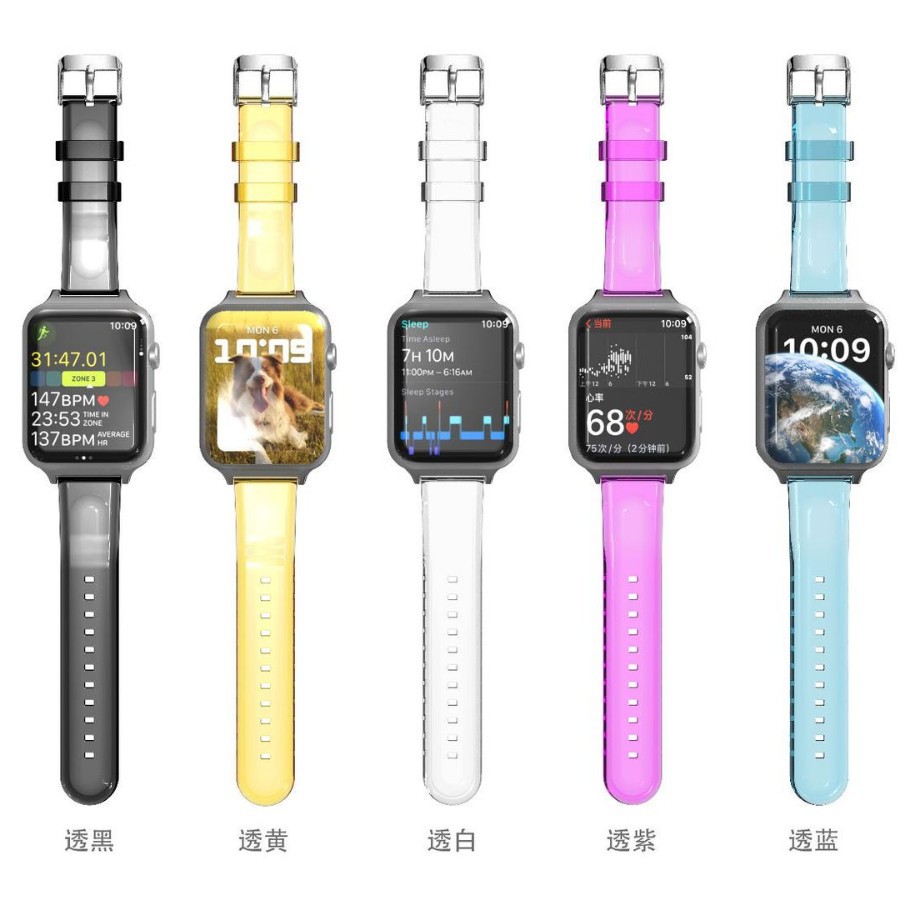 Factory in stock for apple watch strap iwatch transparent new cross border applewatch strap for foreign trade