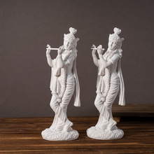 跨境克里希纳人物雕塑神像摆件家居客厅酒柜东南亚印度树脂工艺品