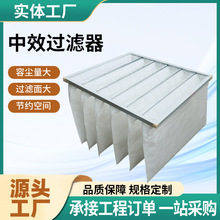 中效过滤器无尘车间袋式空气过滤器新风中央空调无纺布过滤网