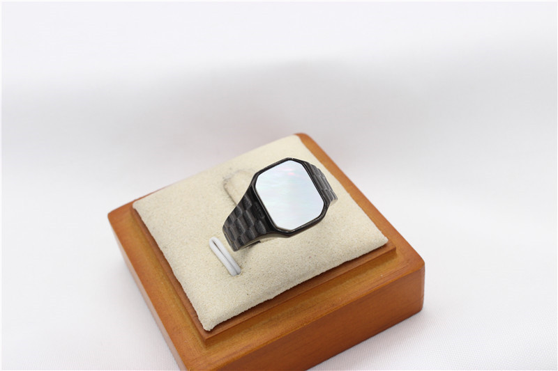 16g Weight Natural Stone, Shell Inlay Material Rings Classification 11, 12, 7 Ring Size 1 Piece Quantity Holiday, Daily Occasion Titanium Steel Material Rectangle Pattern Men's Gender Inlay Design Casual, Simple Style Style Casual Simple Style Rectangle Titanium Steel Inlay Natural Stone Shell Men's Rings 13
